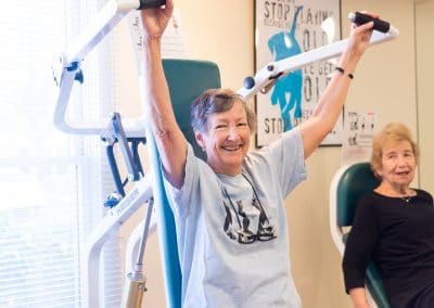 Residents stay fit living the active lifestyle at Lasell Village, a premier senior retirement community in Newton, MA