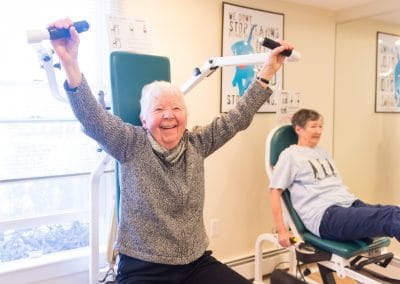 Residents stay fit living the active lifestyle at Lasell Village, a premier senior retirement community in Newton, MA