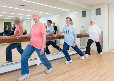 Residents stay fit living the active lifestyle at Lasell Village, a premier senior retirement community in Newton, MA