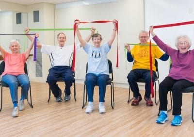 Residents stay fit living the active lifestyle at Lasell Village, a premier senior retirement community in Newton, MA