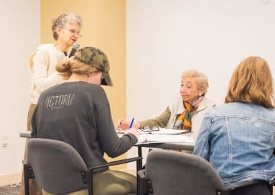 Seniors and college students enjoy lifelong learning together at Newton, MA's luxury senior living community Lasell Village.