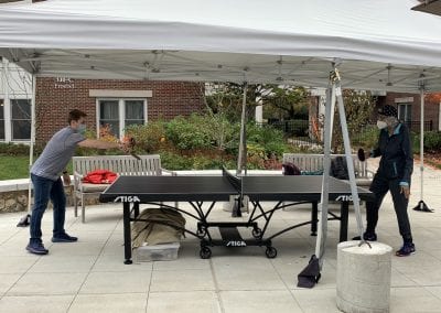 Lifelong learning at Newton, MA's premier CCRC includes ping pong .