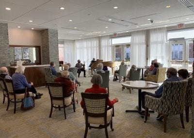 At Massachuset's high end senior retirement community Lasell Village, lifelong learning includes music performances by our residents.